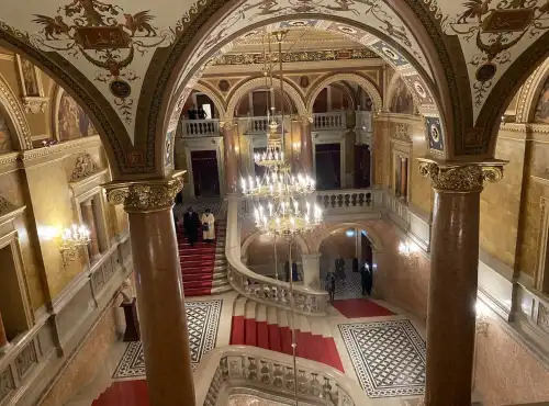 interior de la Ópera de Budapest