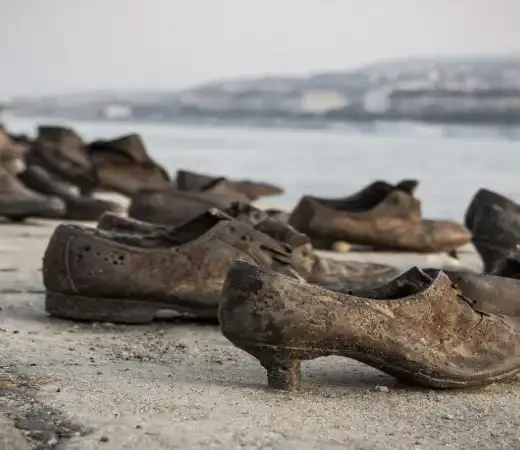 Monumento de los zapatos en Budapest